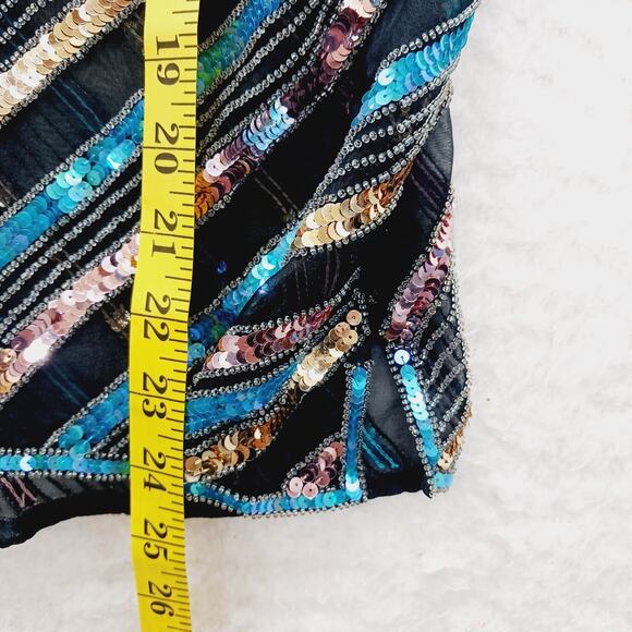 Blouse Top Size ? Glam Luxe Y2K Revival Alt Girl Maximal Ornate Mob Wife Shiny - Picture 6 of 11